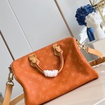 Louis Vuitton Speedy P9 Bandoulière 30 M13904 Embroidered Monogram Orange Leather Bag