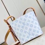 Louis Vuitton All In BB Monogram Origine Bleu Courrier handbag in blue canvas