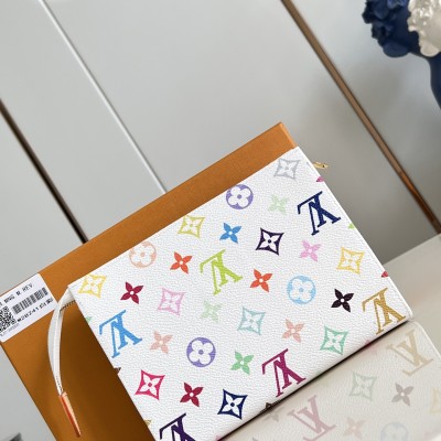 Louis Vuitton - Pochette Toilette MM Monogram Multicolore White Cosmetic Pouch