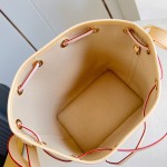 Louis Vuitton Noé BB Damier Azur Bucket Bag N40594 Front View