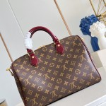Louis Vuitton Speedy Soft 30 Monogram Anniversary handbag in Monogram canvas with leather trim and travel-inspired accessories