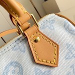 Louis Vuitton Nano Speedy Monogram Origine Blue Handbag