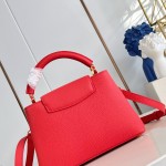 Louis Vuitton Capucines BB LV Confetti red Taurillon leather handbag M28197