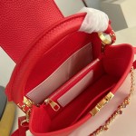 Louis Vuitton Capucines BB LV Confetti red Taurillon leather handbag M28197