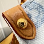 Louis Vuitton OnTheGo PM Monogram Origine Bleu Courrier Tote Bag