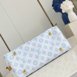 Louis Vuitton CarryAll PM Monogram Origine Bleu Courrier Shoulder Bag M27532 Front View