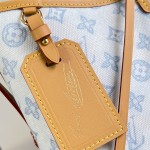 Louis Vuitton CarryAll PM Monogram Origine Bleu Courrier Shoulder Bag M27532 Front View