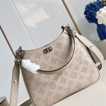 Louis Vuitton All Around Small Handbag Black Monogram Perforated Leather M28306 Crossbody Bag