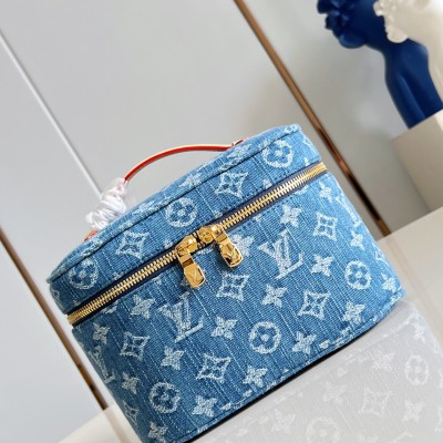 Louis Vuitton - M27946 Nice Mini Cosmetic Pouch Monogram Denim