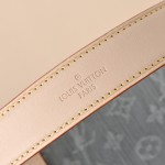 Louis Vuitton Side Trunk Medium Monogram Denim Gray Handbag M13285 with S-lock closure and gold-tone hardware