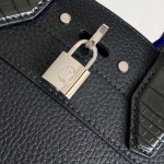 Louis Vuitton-inspired dynamic chip replica handbag in gray black blue and green color options