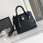 Louis Vuitton-inspired dynamic chip replica handbag in gray black blue and green color options