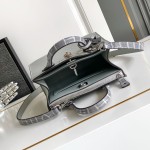 Louis Vuitton-inspired dynamic chip replica handbag in gray black blue and green color options