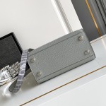 Louis Vuitton-inspired dynamic chip replica handbag in gray black blue and green color options