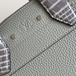 Louis Vuitton-inspired dynamic chip replica handbag in gray black blue and green color options