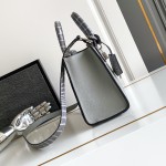 Louis Vuitton-inspired dynamic chip replica handbag in gray black blue and green color options