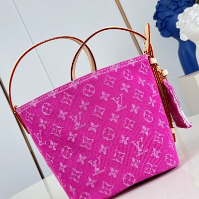 Louis Vuitton - All In BB Rose Red Denim M27626 Replica Handbag
