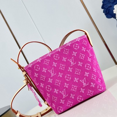 Louis Vuitton - All In BB Rose Red Denim M27626 Replica Handbag