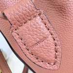 Louis Vuitton-inspired Noé Trunk replica handbag in brown and black calfskin-style leather