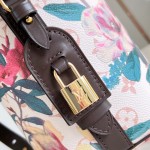 Louis Vuitton All In BB Monogram Eden Dune Floral Bucket Bag M29067 with leather trim and removable pouch