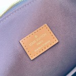 Louis Vuitton-inspired Out Of The Trunk Speedy 30 replica handbag with Monogram-style upper and metal trunk-style corners