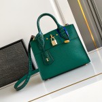 Louis Vuitton-inspired dynamic chip replica handbag in gray black blue and green color options