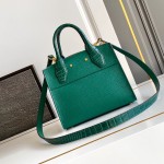 Louis Vuitton-inspired dynamic chip replica handbag in gray black blue and green color options