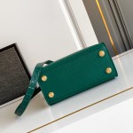 Louis Vuitton-inspired dynamic chip replica handbag in gray black blue and green color options
