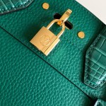 Louis Vuitton-inspired dynamic chip replica handbag in gray black blue and green color options