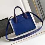 Louis Vuitton-inspired dynamic chip replica handbag in gray black blue and green color options