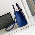 Louis Vuitton-inspired dynamic chip replica handbag in gray black blue and green color options