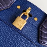 Louis Vuitton-inspired dynamic chip replica handbag in gray black blue and green color options