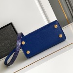 Louis Vuitton-inspired dynamic chip replica handbag in gray black blue and green color options
