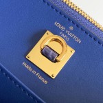 Louis Vuitton-inspired dynamic chip replica handbag in gray black blue and green color options