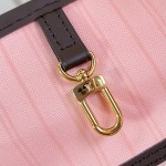 Louis Vuitton Neverfull MM Damier Ebene tote bag N41603 with steel-tone hardware leather trim and removable zip pouch
