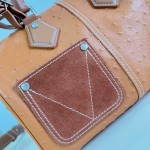 Louis Vuitton Speedy P9 Bandoulière 25 Monogram leather handbag N89119 with polished metal hardware and lambskin lining