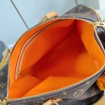 Louis Vuitton Speedy Soft 30 Paris À Vélo Monogram handbag M27512 with Nanogram shoulder strap round charm and nylon pouch