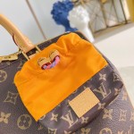 Louis Vuitton Speedy Soft 30 Paris À Vélo Monogram handbag M27512 with Nanogram shoulder strap round charm and nylon pouch