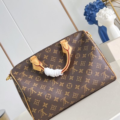 Louis Vuitton - Speedy Soft 30 Paris À Vélo Monogram Handbag M27512