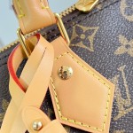 Louis Vuitton Speedy Soft 30 Paris À Vélo Monogram handbag M27512 with Nanogram shoulder strap round charm and nylon pouch