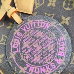 Louis Vuitton Speedy Soft 30 Paris À Vélo Monogram handbag M27512 with Nanogram shoulder strap round charm and nylon pouch