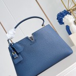 Louis Vuitton Capucines Souple Large M26259 smooth leather handbag with top handles and removable shoulder strap