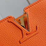 Louis Vuitton Capucines Souple Large M26259 smooth leather handbag with top handles and removable shoulder strap