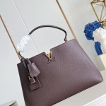 Louis Vuitton Capucines Souple Large M26259 smooth leather handbag with top handles and removable shoulder strap