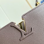 Louis Vuitton Capucines Souple Large M26259 smooth leather handbag with top handles and removable shoulder strap