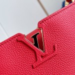 Louis Vuitton Capucines Souple Large M26259 smooth leather handbag with top handles and removable shoulder strap