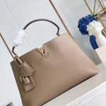 Louis Vuitton Capucines Souple Large M26259 smooth leather handbag with top handles and removable shoulder strap