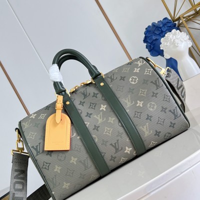 Louis Vuitton - Keepall Bandoulière 35 Monogram Eclipse Travel Bag M27054
