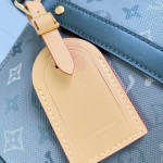Louis Vuitton Keepall Bandoulière 35 Monogram Eclipse travel bag M27054 with leather handles and adjustable shoulder strap