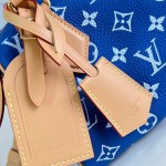  Louis Vuitton Speedy P9 Bandoulière 20 M28185 blue leather handbag with Monogram pattern and detachable strap